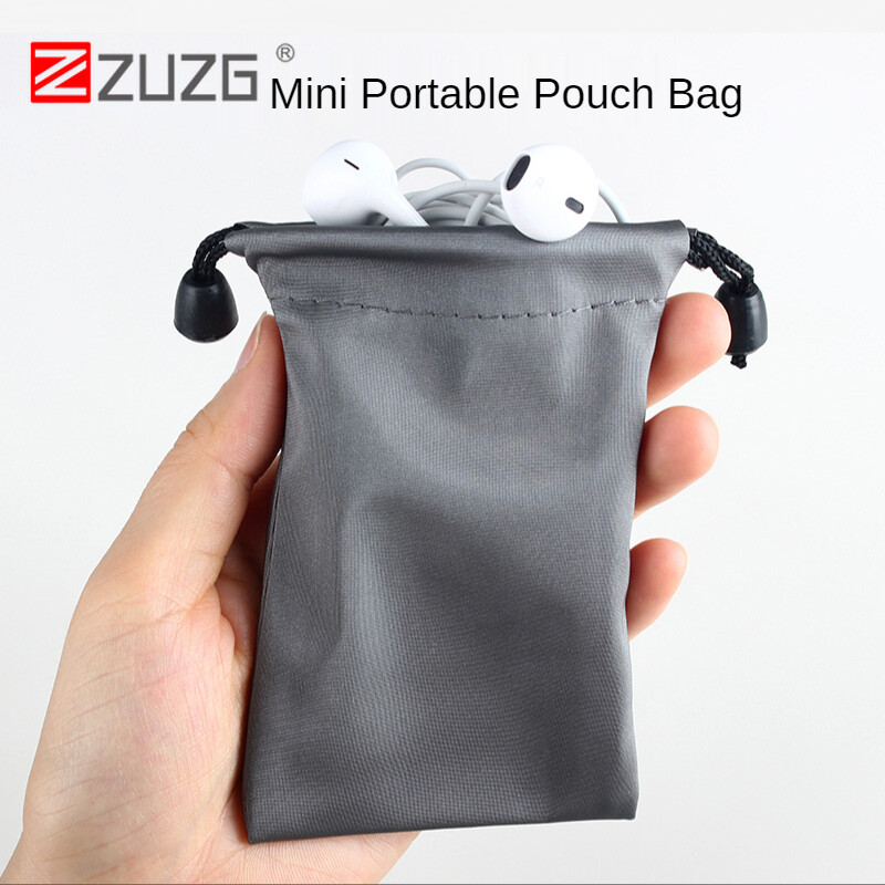 ZUZG Mini Portable Pouch Storage Bag Waterproof Bag for Earphones Earbuds Smart Phone USB Cable U Disk Charging Case