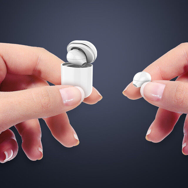 Mini Invisible Wireless Earphone with Mic Sleeping Earpiece, No flash, Half in-Ear, No Pain Micro Mono/Twin Bluetooth Earbuds