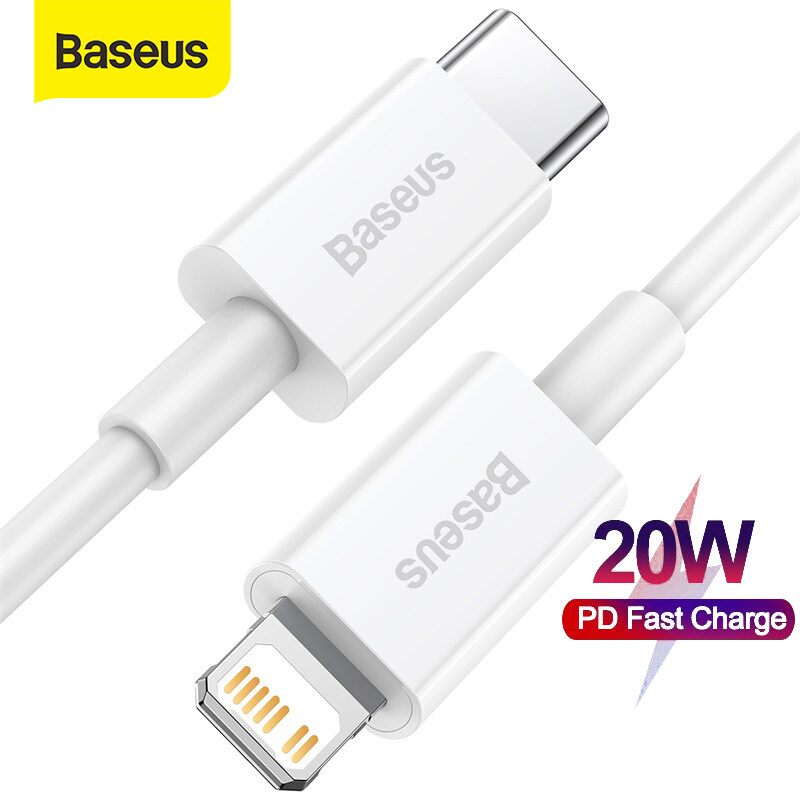 【PD 20W】Baseus Fast Charging USB C Cable for iPhone 14 13 Pro Max 12 11 Data Charging USB Cable for iPhone 11Pro iPad Air Pro Type C Wire Code