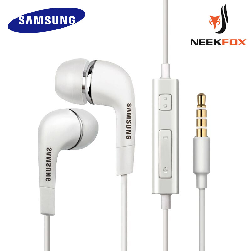 Samsung Original Earphone In-ear with Microphone Universal Original Wire Control Headset Heavy Bass EHS64