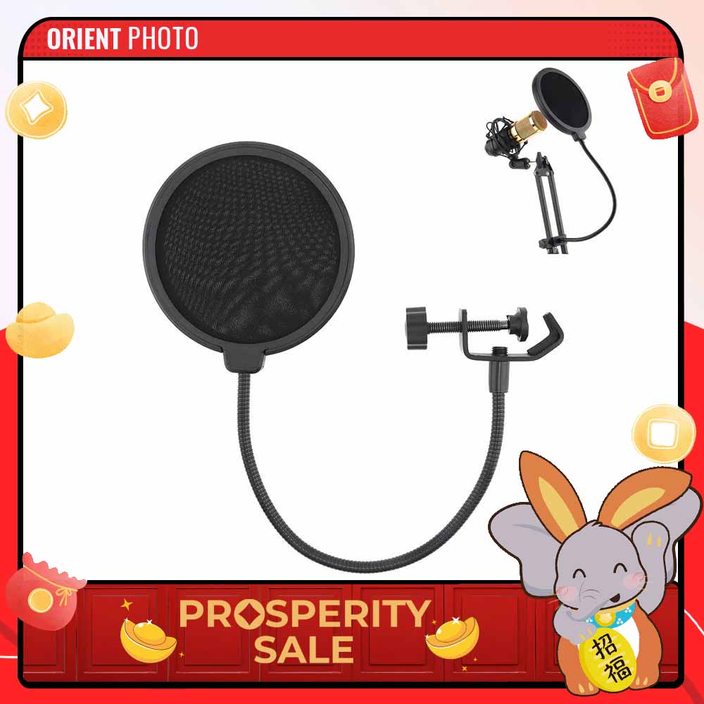 eDSLRs Double Layer Studio Microphone Pop Filter