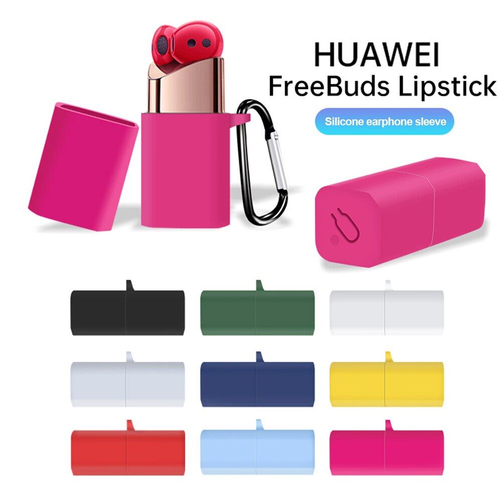 For Huawei Freebuds Lipstick Wireless Earphone Case Bluetooth-Compatible Earbuds Cover Huawei Headset Headphone Protector Shell
