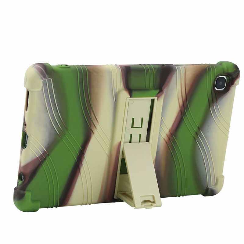 Soft Silicone Case for Samsung Galaxy Tab A7 Lite 8.7 inch SM-T220 T225 Shockproof Cover Cute Stand Holder